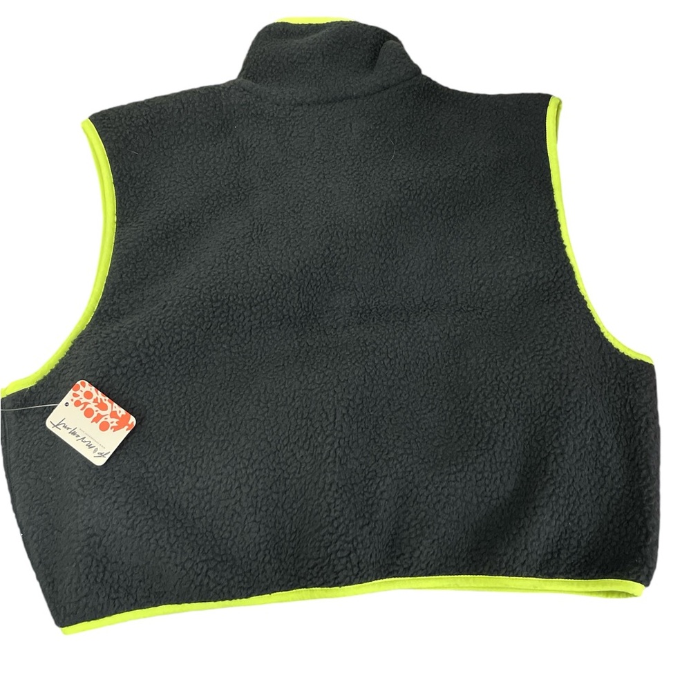 Free People Black Vest with Blue and Neon Highlights - Picture 15 of 16